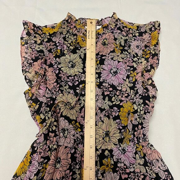 BB Dakota Steve Madden Dark Floral Blossom Dress Small Prairie Whimsical Fairy - Picture 7 of 13